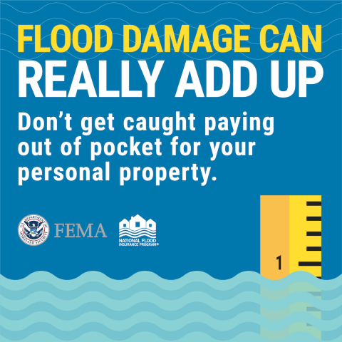 Flood damage can really add up. Don't get caught paying out of pocket for your personal property