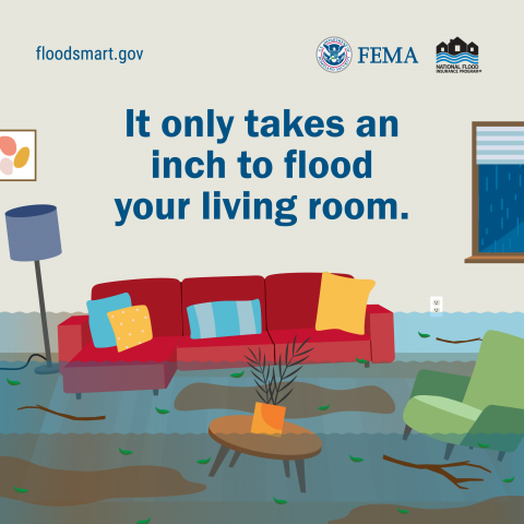 it only takes an inch to flood your living room
