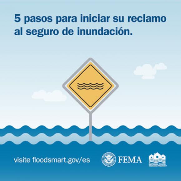 Señal de advertencia de inundación