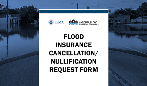 PDF Screenshot: Flood Insurance Cancellation/Nullification Request Form